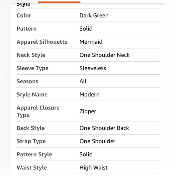 Amazon Women's One Shoulder Dress - Chic Dark Green - Picture 3 of 5